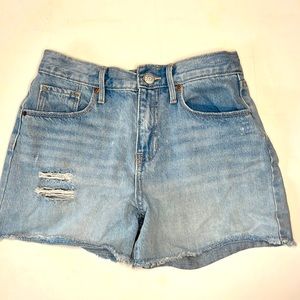 blue jean shorts